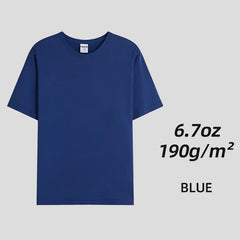 Camisetas de uniforme unisex de algodón peinado liso