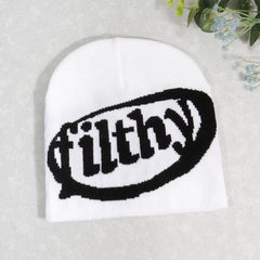 Ästhetische Wollstrick-Mütze „Filthy Beanie“