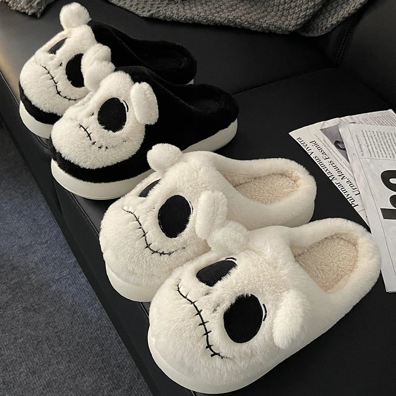 Pantuflas de invierno para mujer - Felpa cálida de algodón para la nieve