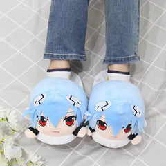 Rei Plush Ayanami Slippers - EVANGELION Manga