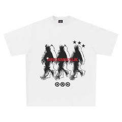 Camisetas de verano de algodón extragrandes para hombre con estética Dream-Walk