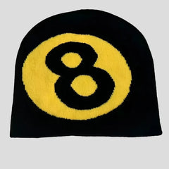 Gorro de punto de dos caras de 8 bolas