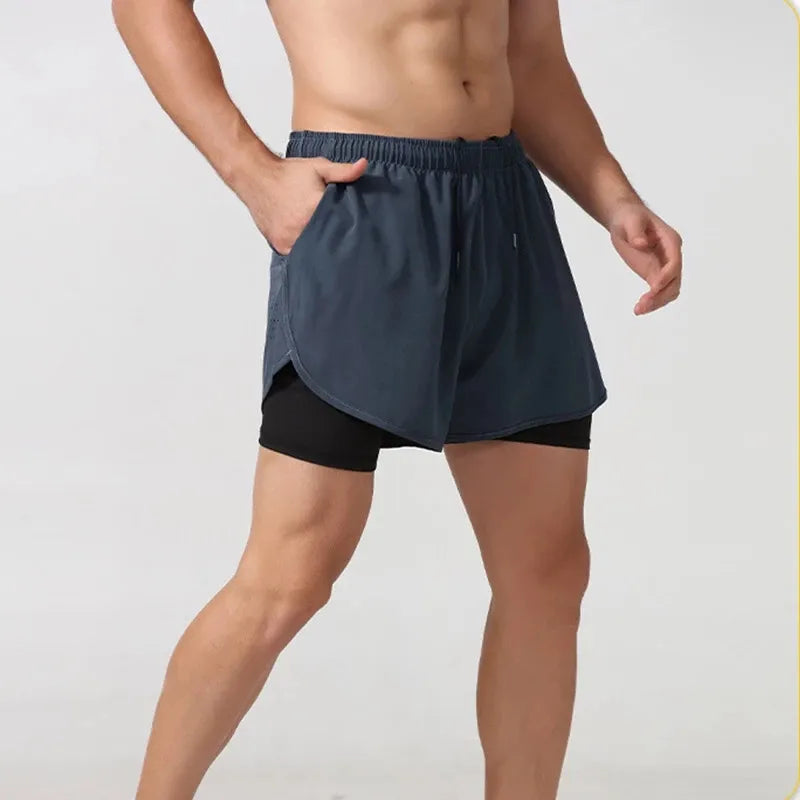 Quick Dry Double Layer Men's Shorts