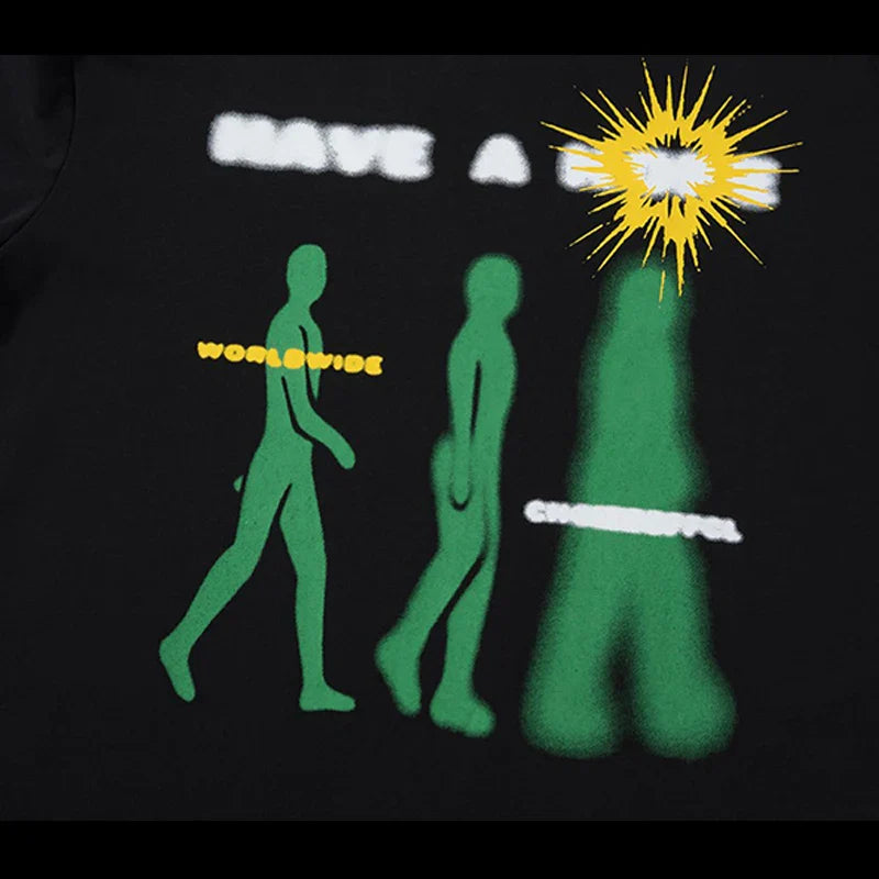 Camiseta clásica de algodón extragrande para hombre