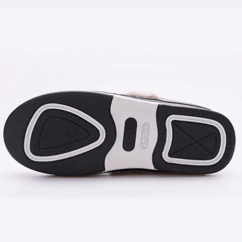 Pantuflas unisex impermeables de piel sintética para interiores