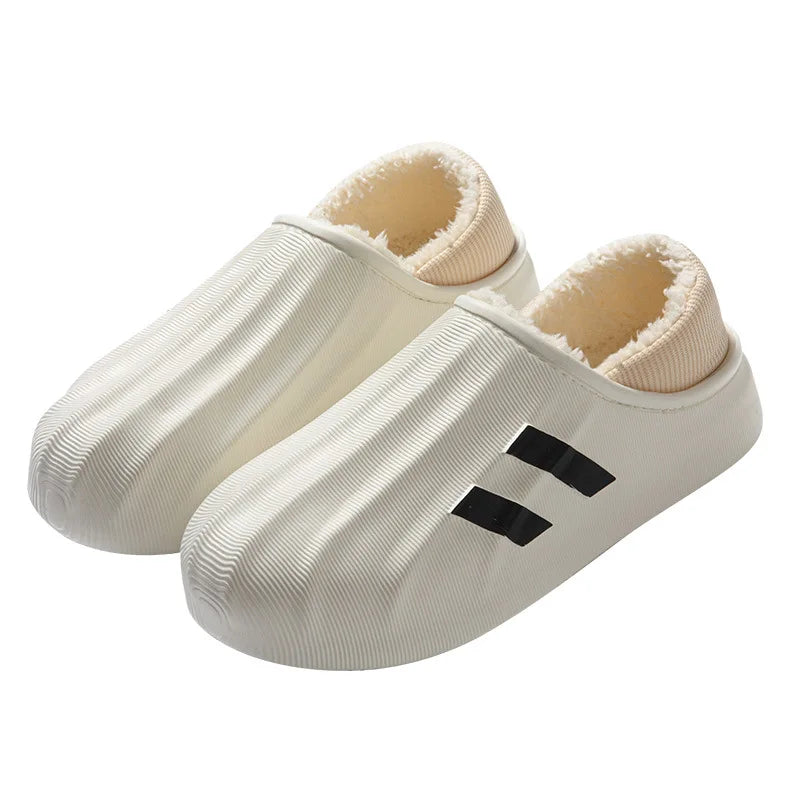 Unisex Waterproof Winter Sneaker Slippers - Non-Slip, Plush