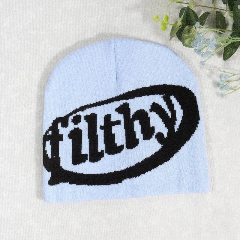 Ästhetische Wollstrick-Mütze „Filthy Beanie“