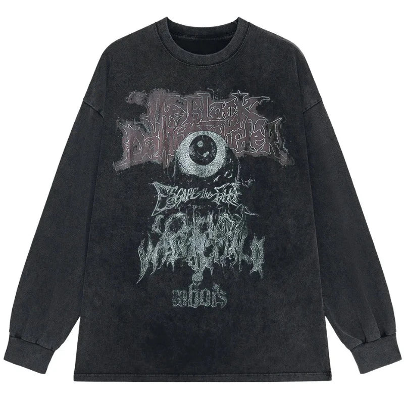 Evil Eye Shirt für Männer - Dunkles Streetwear Hip Hop T-Shirt