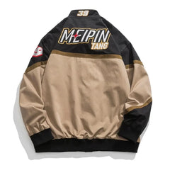 Embroidered Racing Jacket for Men