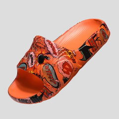 Chanclas de graffiti para hombre, para interiores y exteriores