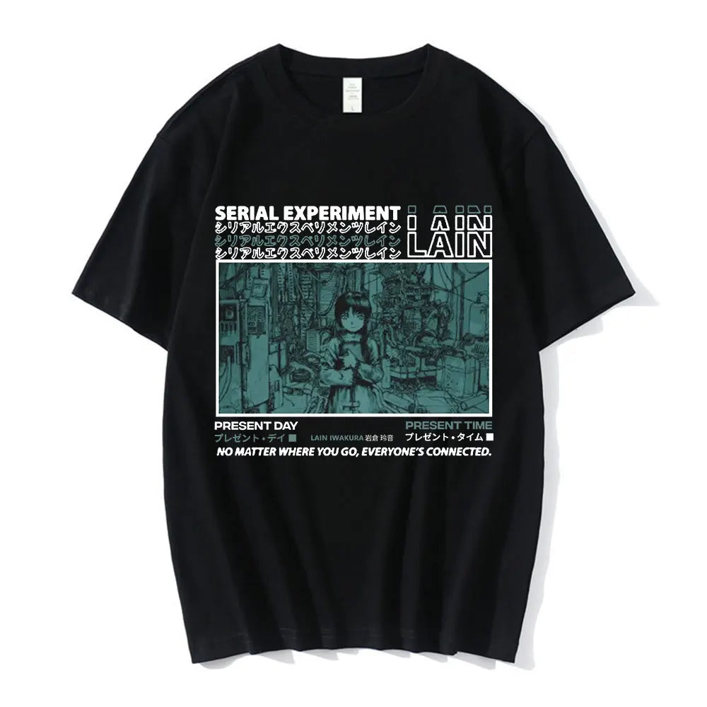 Experimentos en serie Lain Tee Unisex Ciencia ficción Manga