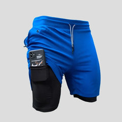 2-in-1-Laufshorts für Herren