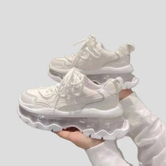 Transparent Sole Women's Sneakers - Vulcanized & Breathable