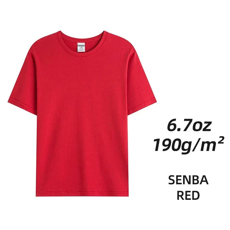 Camisetas unisex de algodón peinado - Tops lisos
