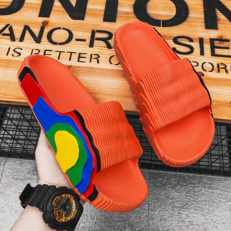 Graffiti Summer Slides for Men