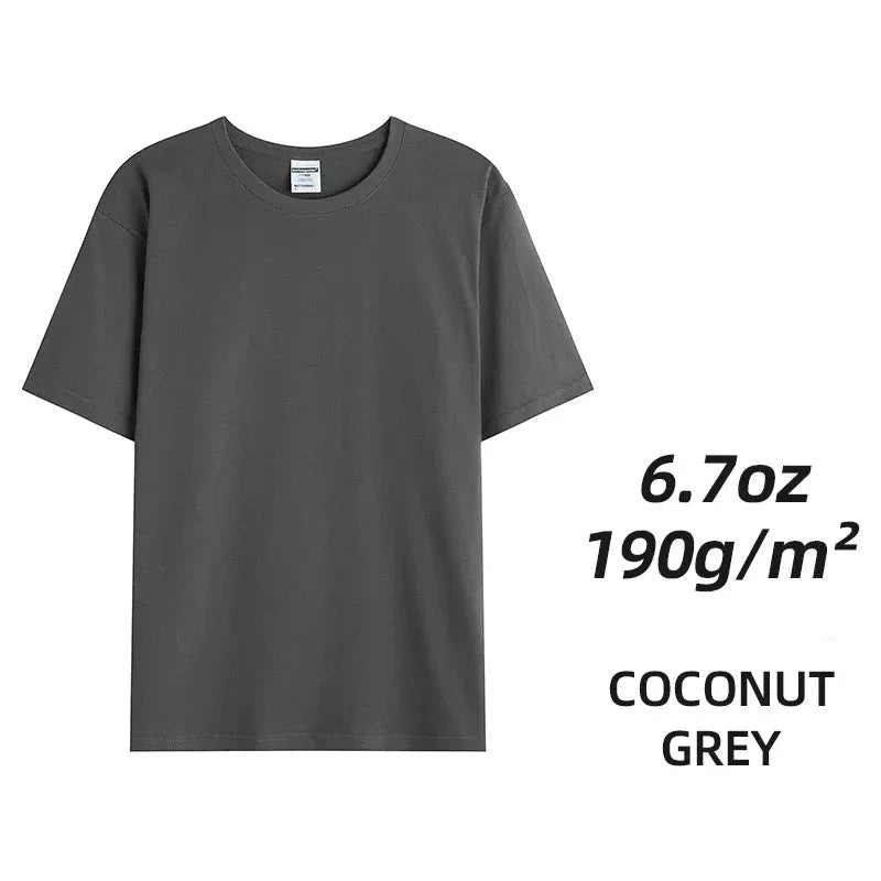 Camisetas unisex de algodón peinado - Tops lisos