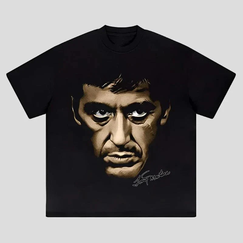 Colección de camisetas clásicas con retratos de los noventa y un aire retro