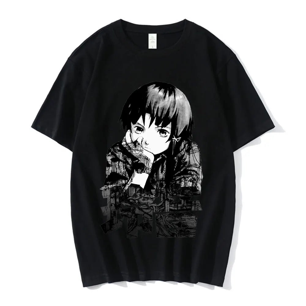 Experimentos en serie Lain Tee Unisex Ciencia ficción Manga