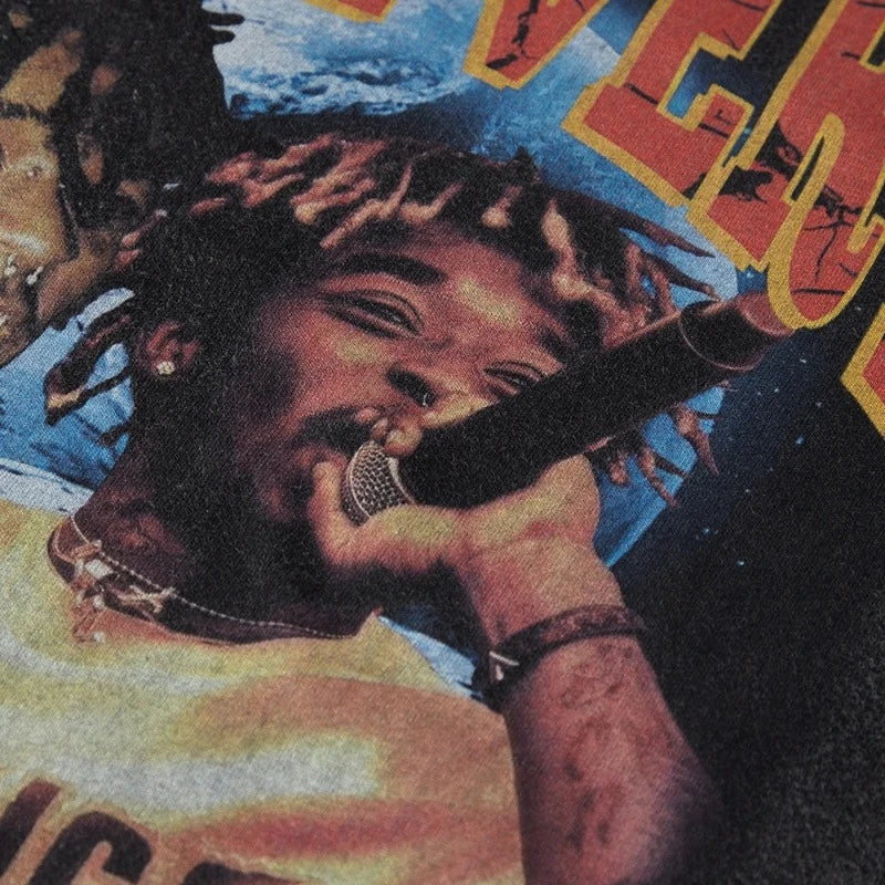 Camiseta gráfica extragrande - Lavada Lil Uzi Vert