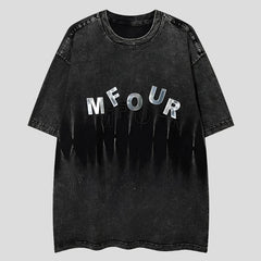 Distressed T-Shirt für Männer - Kurzarm Y2K