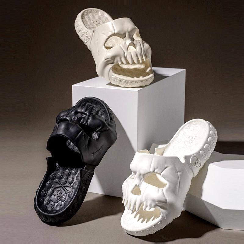 Skull head Design Slides for Men Stylish Footwear