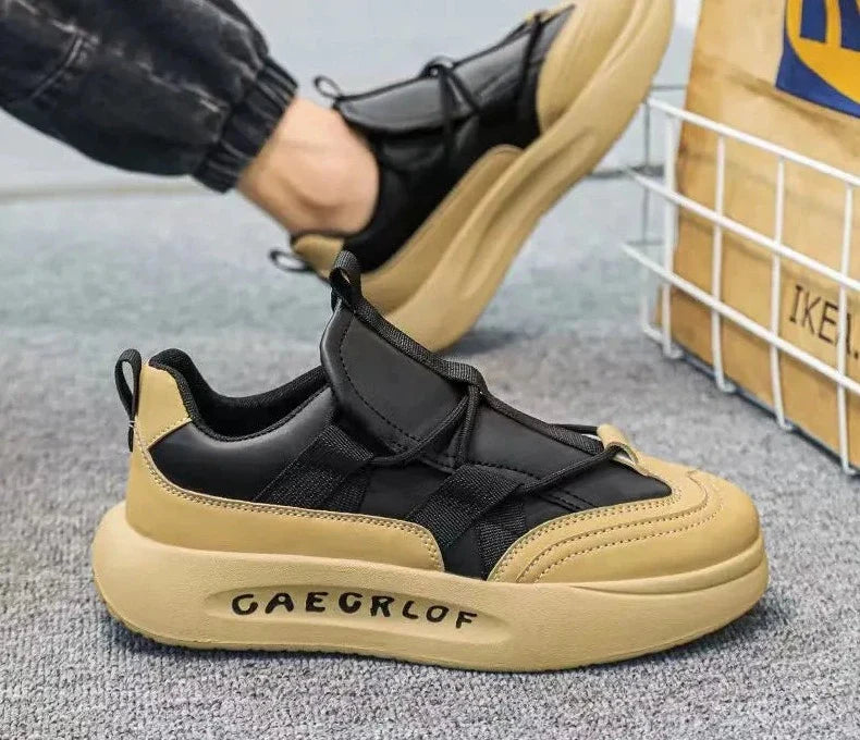 Chunky Sneakers - Leather Height Increased