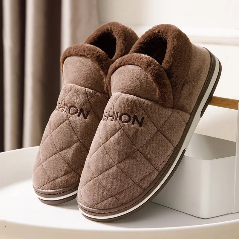 Warm Indoor Outdoor Slippers Big Sizes for Men