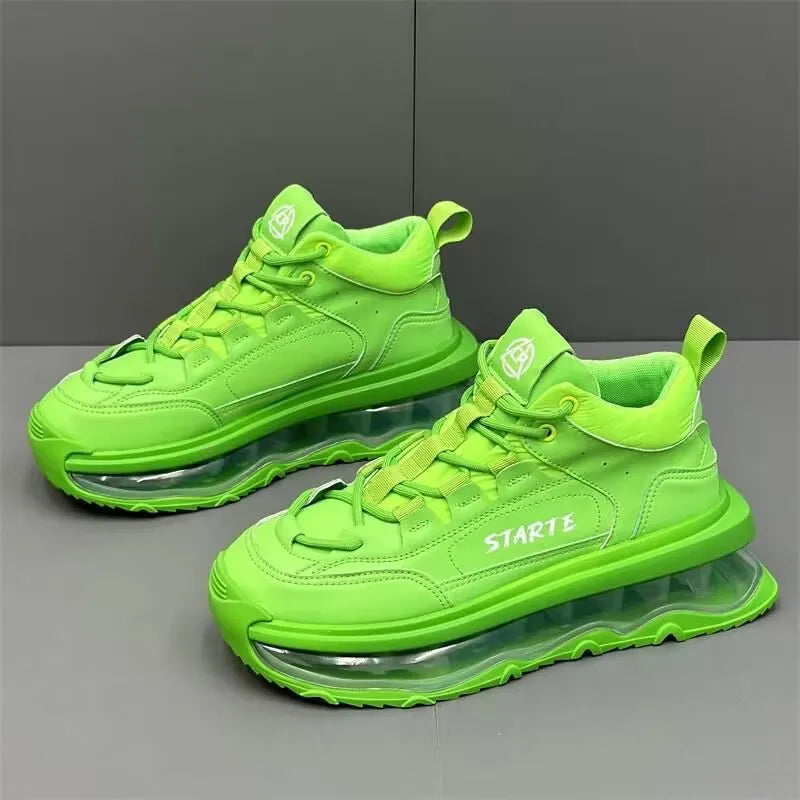 Height Increased Air Cushion Platform Sneakers for Men