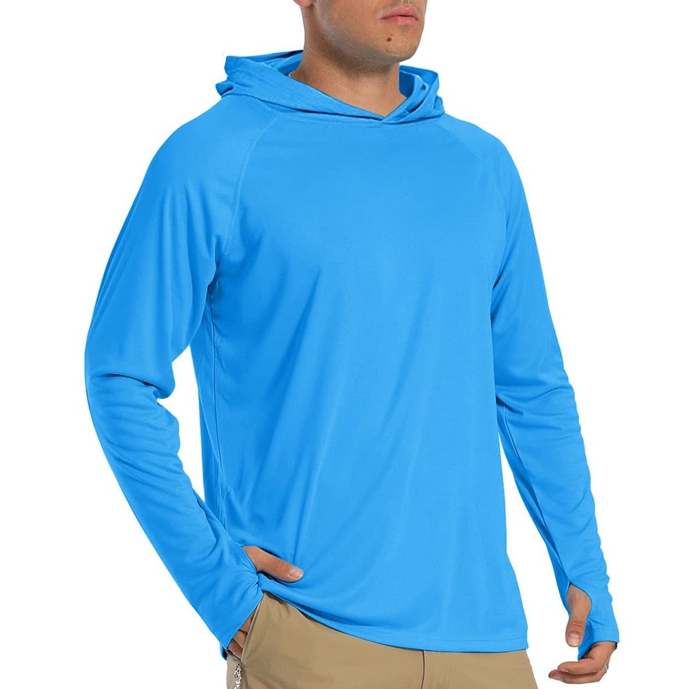 Long Sleeve Hoodie Sun Protection UV-Proof T-shirts for Men