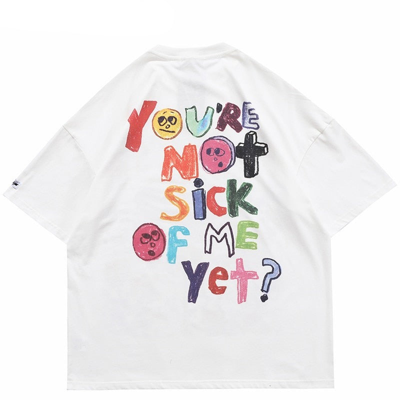 Camisetas unisex de hip hop de gran tamaño