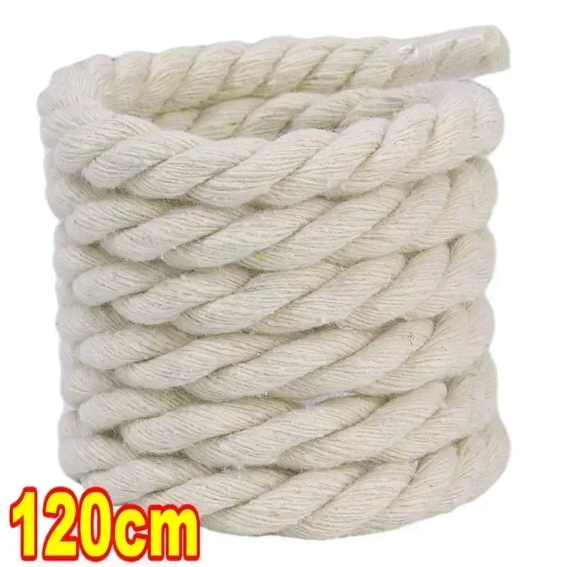 Dynamic Duo 2PCS Thick Cotton Line Weaving Twisted Rope Shoelaces (120-160CM)