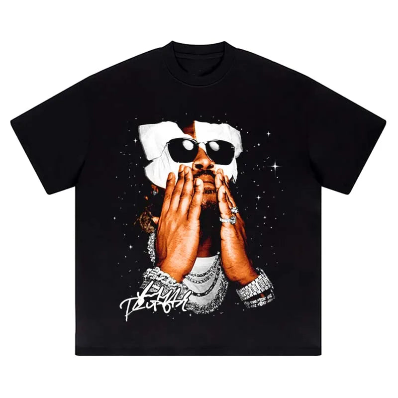 Colección de camisetas clásicas con retratos de los noventa y un aire retro
