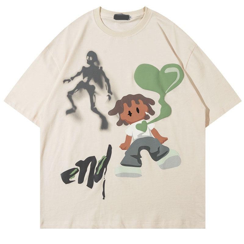 Camiseta gráfica extragrande - Corazón para hombre