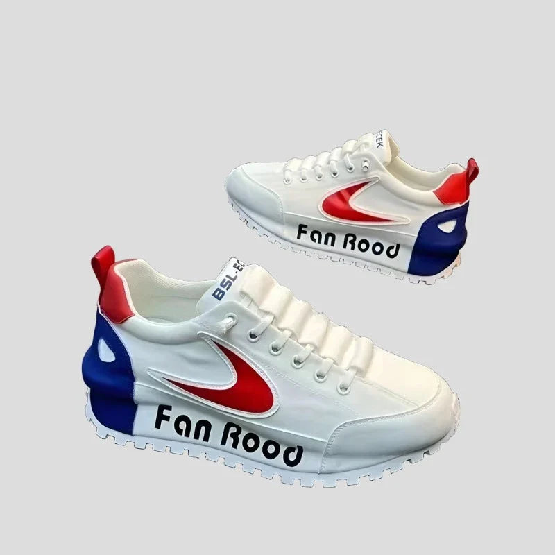 Fan Rood Plateau-Sneaker für Herren