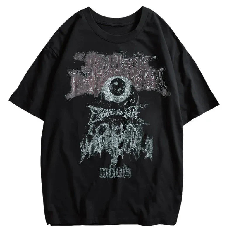 Evil Eye Shirt für Männer - Dunkles Streetwear Hip Hop T-Shirt
