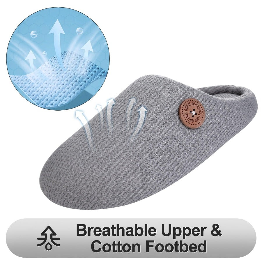 Pantuflas de algodón suave para hombre 