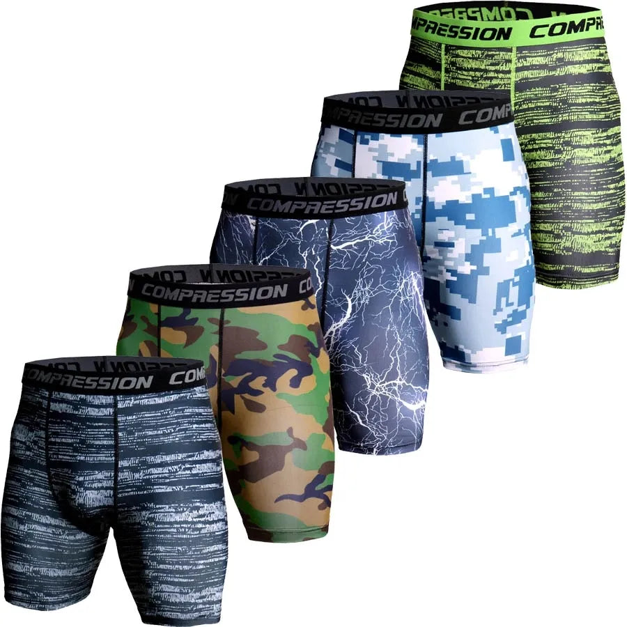 Camouflage Compression Shorts for Men