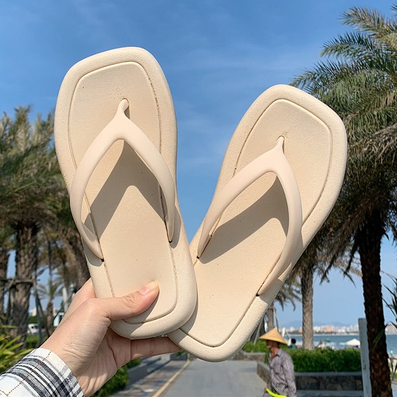 Chanclas de playa elegantes para mujer