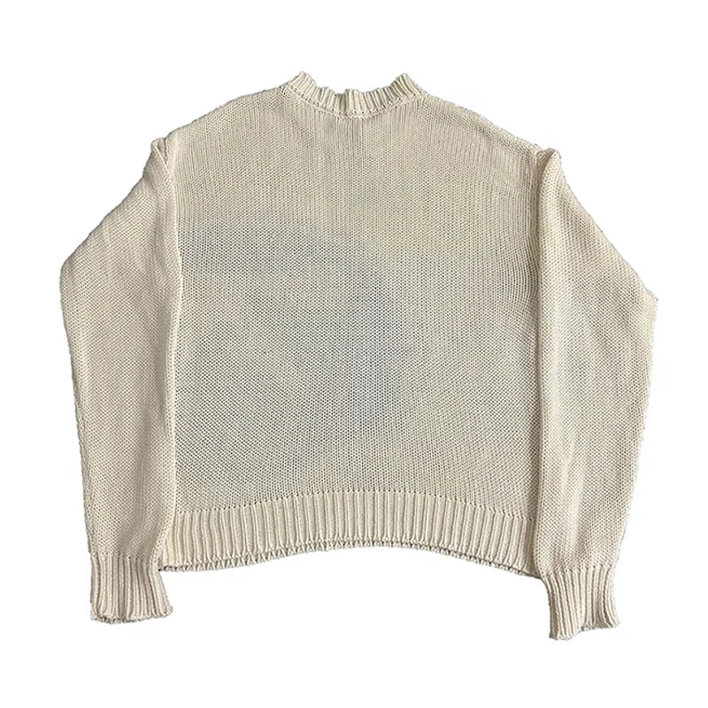 Alpha Unisex Oversized Pullover Knit Sweater