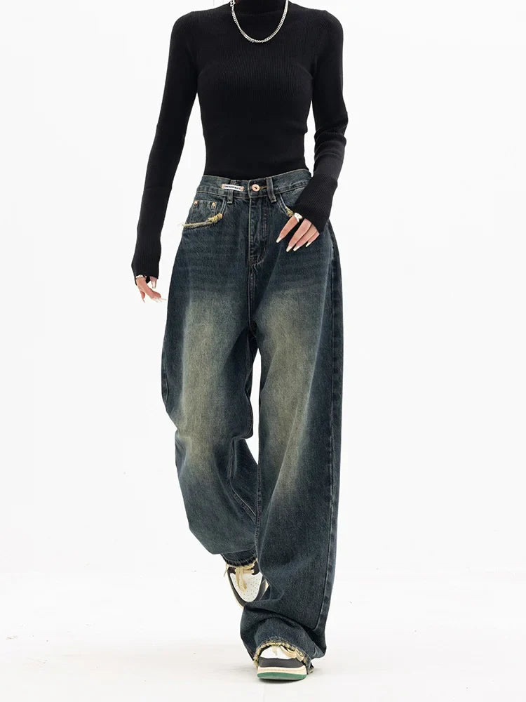 BF Jeans Damen All-Match Wide Leg Denim