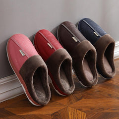 Elegant Unisex Winter Leather Slippers