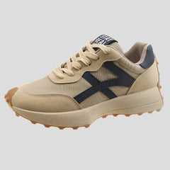Zapatillas deportivas gruesas de piel de primera calidad para mujer