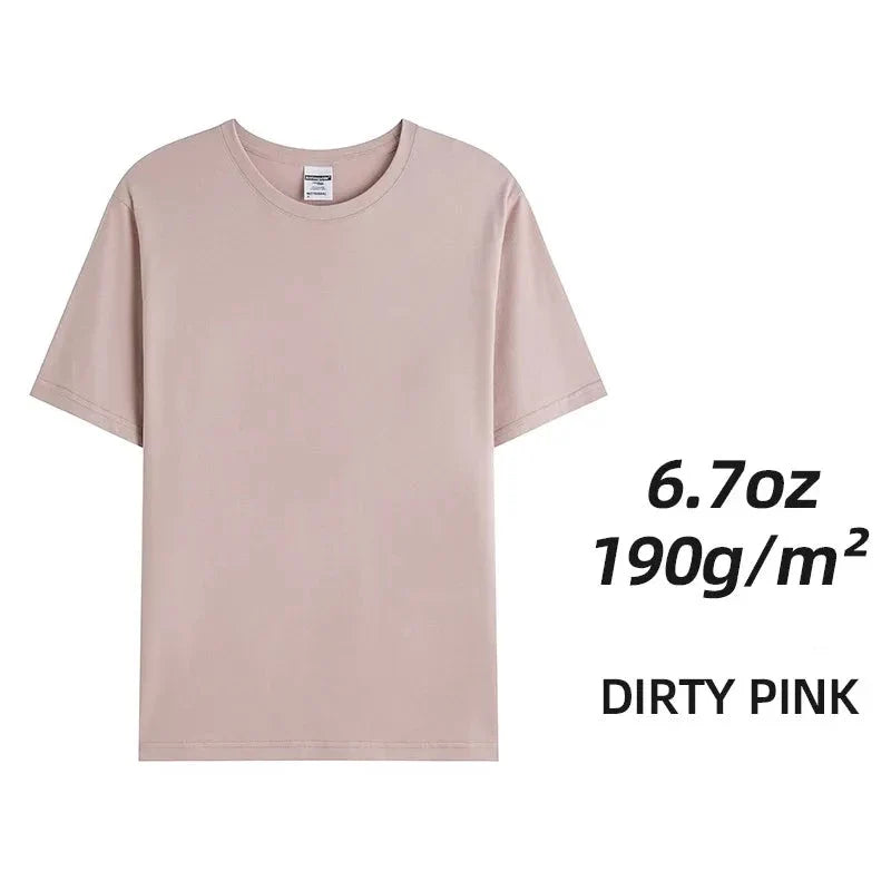 Camisetas unisex de algodón peinado - Tops lisos