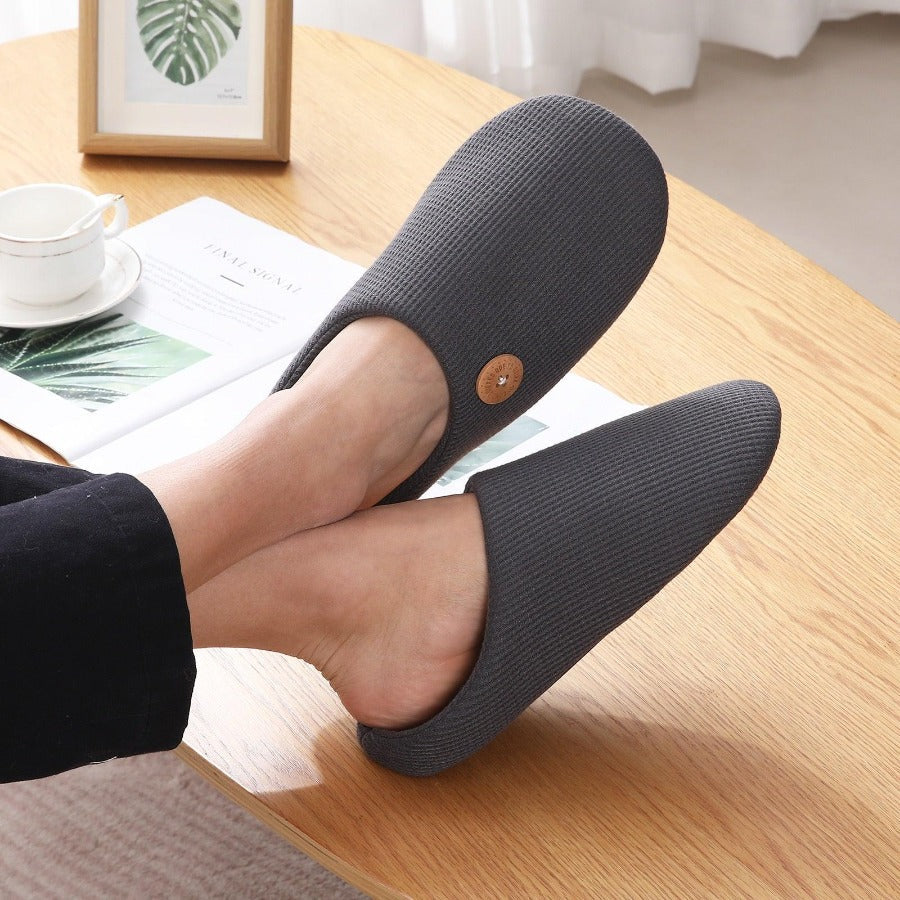 Pantuflas de algodón suave para hombre 