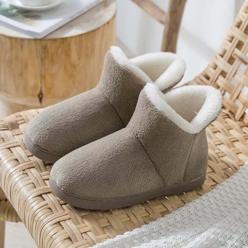 Winter Warm Slip Anti-slip Faux Fur Boots for Women