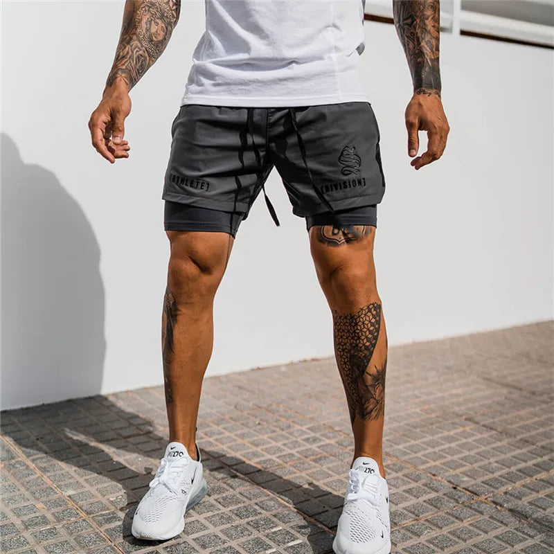 2-in-1 Quick Dry Shorts - Double-Deck für Männer