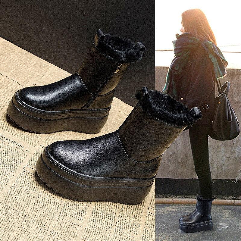 Botas de plataforma de 8 cm para mujer