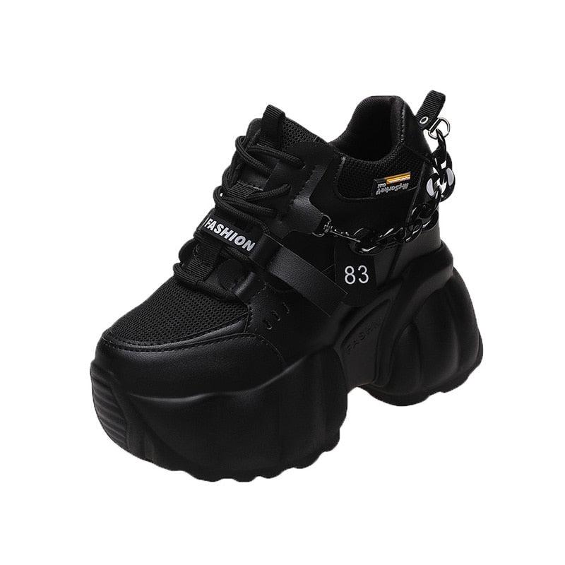 Chunky Sneakers mit Kette für Damen 