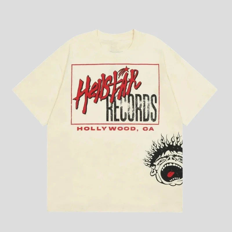 Hellstar Tshirt Duo Parent-Child Printed Oversized Hip-hop Tees
