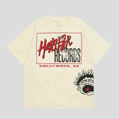 Hellstar Tshirt Duo Parent-Child Printed Oversized Hip-hop Tees